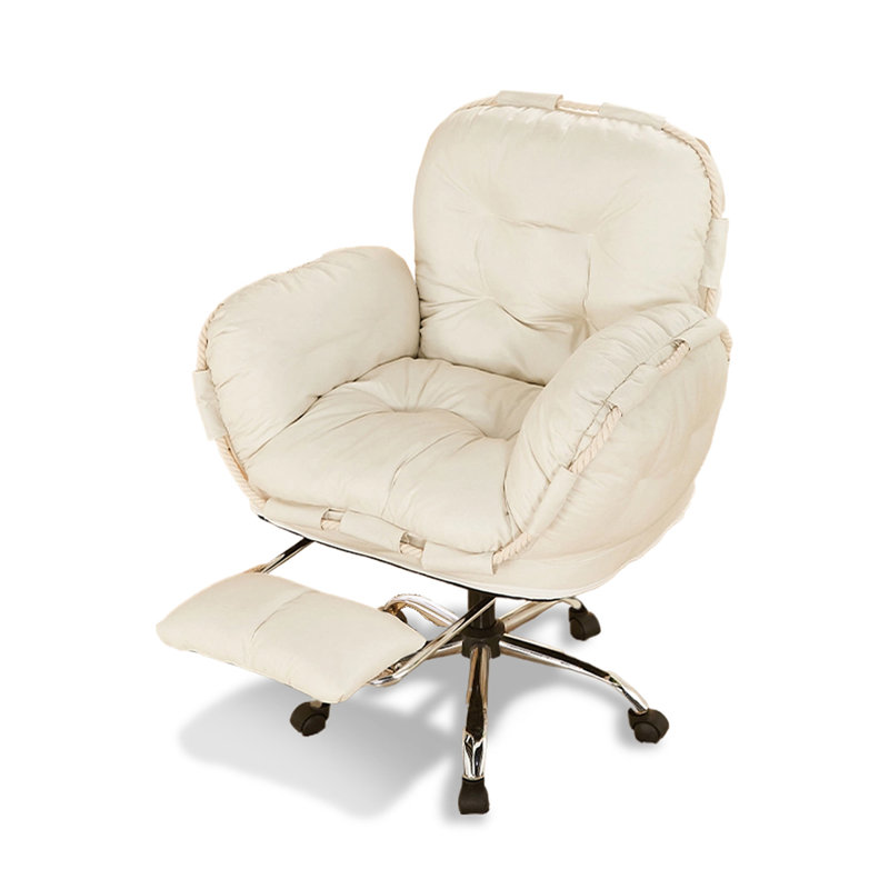 Cream Style Tech Fabric Adjustable Office Chair