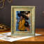 Cadre photo à mémoire de forme 3 pièces 5 "x 7" doré antique