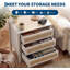 70cm W Manufactured Wood Bedside Table