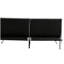 Structure en bois, pieds en acier inoxydable, futon, canapé-lit gris-9826600