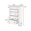 Mobilier de chambre à coucher de luxe 1 pièce