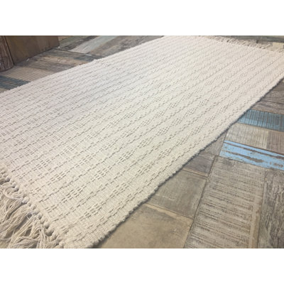 Rosser Geometric Cotton Hand Woven Area Rug