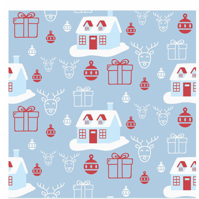 Motif de vacances de Noël III, reproduction d'art moderne sans cadre