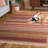 Basler Kilim Hand Woven Wool/Cotton Striped Rug in Beige-16564079
