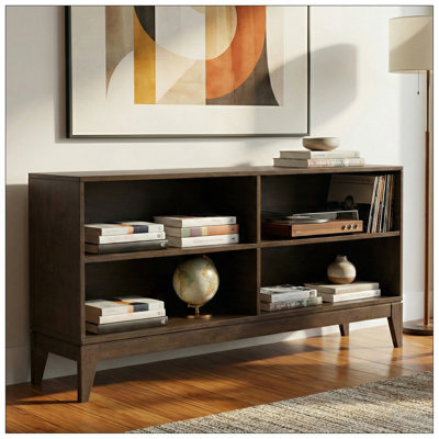 Harper 4-Shelf Low Bookcase