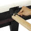 Lit plateforme pour très grand lit avec revêtement blanc Boucle - Mobilier moderne confortable rembourré