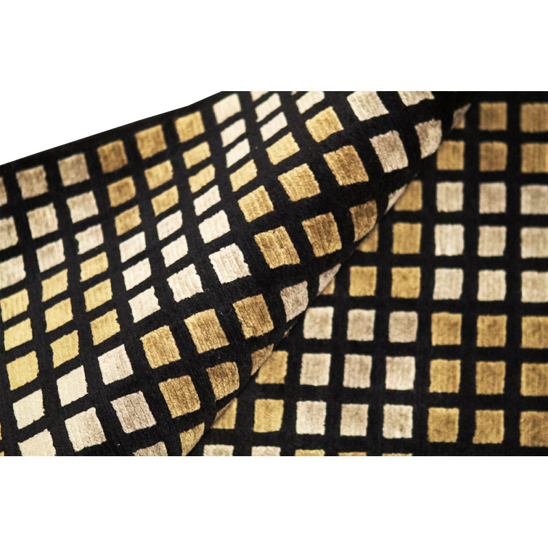 Hand-Knotted High-Quality Black and Taupe Area Rug