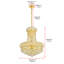 Lustre empire à intensité variable 8 lumières Hallsburg-27254076-27254073