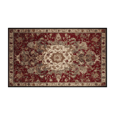 Machine Washable Brown Area Rug