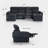 4 Seater Modular Power Reclining Sofa With 2 Ottomans, Recliner Couch With Usb & Type-C Ports-74809214-75370009