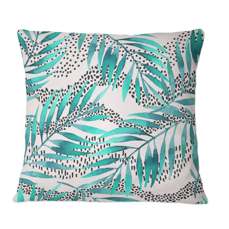 Floral Throw Pillow, 16" x 16"