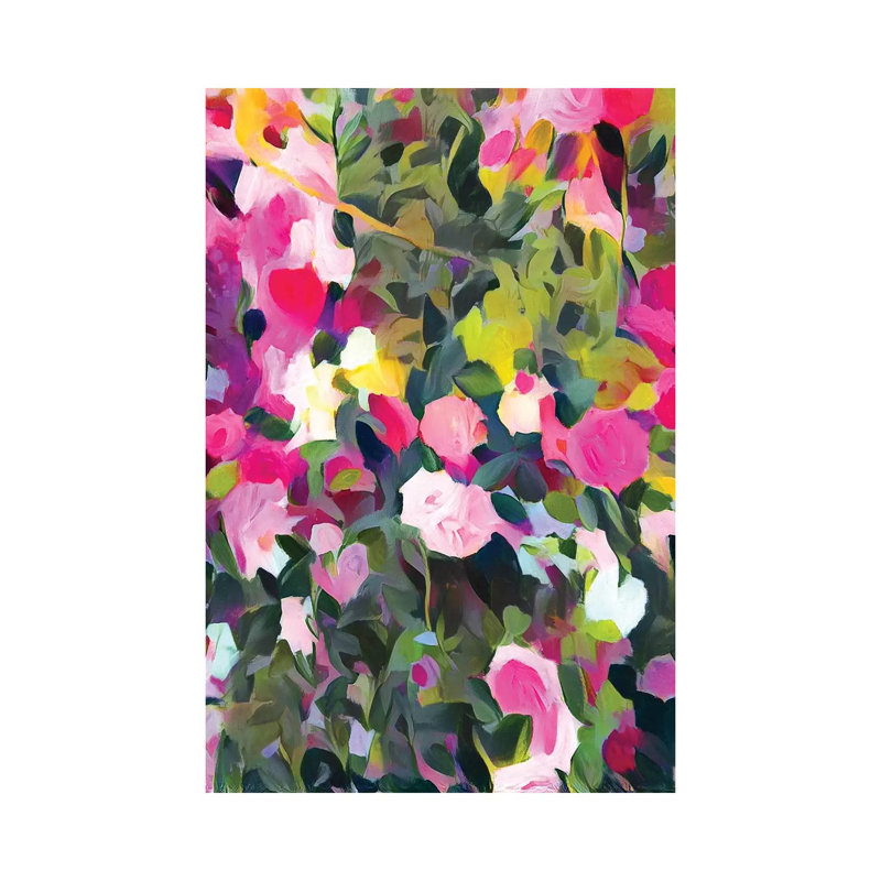 Flower Garden 1 Piece Wrapped Canvas Wall Art