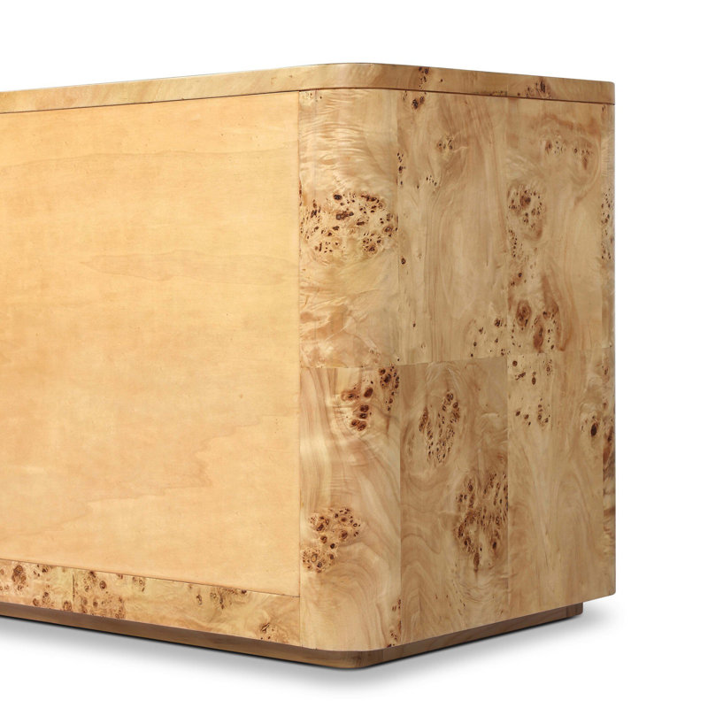 Mullins Nightstand-Natural Mappa Burl