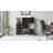Modern Multi-Purpose Cabinet, Oak & Black, 47.2 x 48.0 x 14.8 inches | 100% Melamine Coated Particle Board, Thickness: 0.7 inches | Stylish Storage Solution for Home Office, Living Room & More, Durable & Elegant Design-1643553374