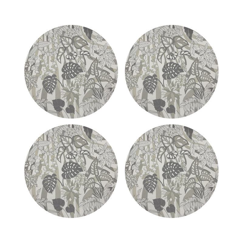 Sabi Jungle Pebble 16" Vinyl Placemat, Neutral