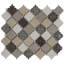 Carreau de mosaïque murale en pierre naturelle 2 po x 4 po Benson
