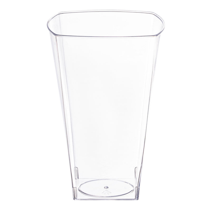 10 oz Gobelets en plastique transparents carrés
