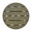 Table d'appoint d'extérieur en bois pour le patio, table basse ronde pour la cour arrière, pelouse et balcon-806003326