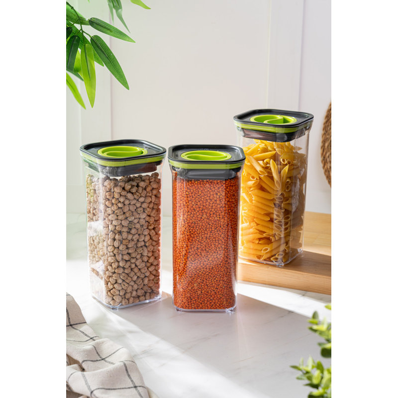 Durable Storage Box Set (3 Pieces), BPA Free, 4.2 x 4.2 x 9.5 inches | 100% Plastic, 50.7 fl oz Each | Ideal for Organizing Home, Office, and Craft Supplies | Lightweight and Versatile Design