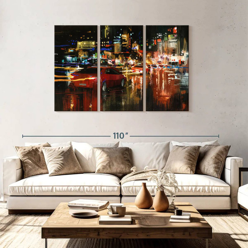 Mehar LA Night Rush, 48" H x 74" W