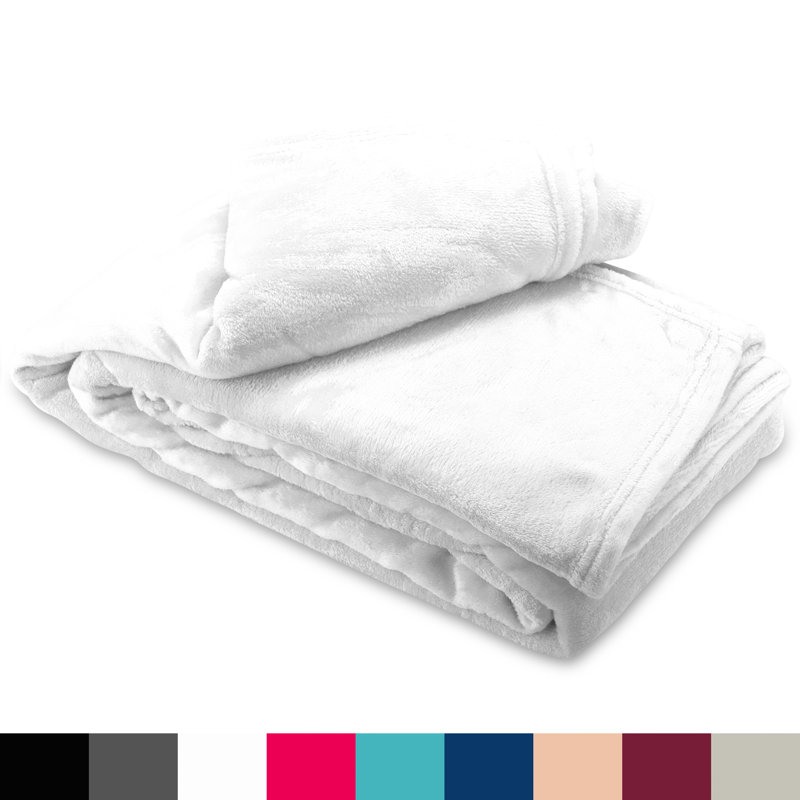 - Throw Blanket, White