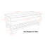 Banc de rangement avec repose-pieds capitonné et tablette ouverte Cosmopolitan-890916879