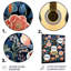 Rose, harmonie florale, guitare, musique, art mural en métal-101153627