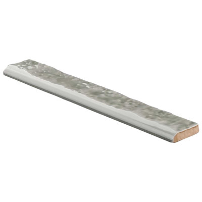 Wabi Sabi 1.5x 9 Crackled Glossy Ceramic Bullnose Tile Trim