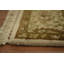 Tapis oriental élégant à motif floral beige et olive Agra 4 x 6