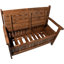 Phipps Solid Wood Pine Outdoor Bench