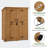5 ft. W x 2 ft. D Outdoor Storage Shed with Double Lockable Doors and Waterproof Asphalt Roof-96367099