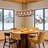 Farmhouse Chandelier Pendant Light, 5-Light Adjustable Height Wooden Black Ceiling Fixture For Kitchen Island, Dining Room, Pool Table, Rustic Modern Lighting