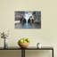 Space Dogs Encounter Modern Dog Architecture Wall Art Print 1 Piece Wrapped Canvas Wall Art-1318079225