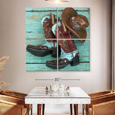 Chapeau et bottes de cowboy Lelar