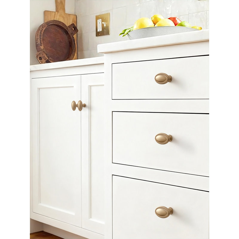 JIASENBAO, lot de 5 boutons d'armoire bronze champagne, poignées de tiroir rétro, armoire de commode, quincaillerie en alliage de zinc