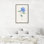«Fleur Délicate I» par Helen Parker, peinture sur toile à cadre flottant
