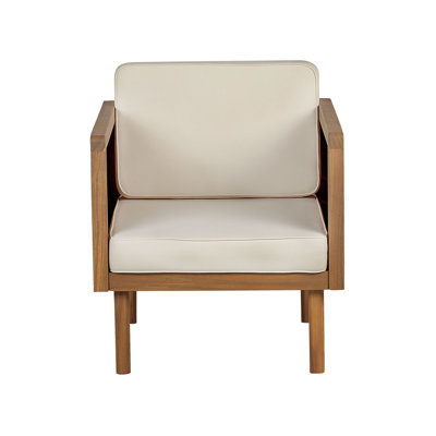 Welara Acacia Outdoor Lounge Chair with Ottoman
