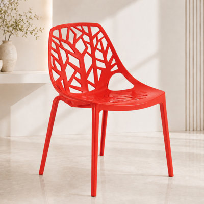 Chaise de salle à manger empilable légère pour l'intérieur et l'extérieur Edgington