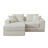Modular Sectional Loveaeat Cloud Sofa, Boneless Couch With Non Slip Base, Cozy Sleeper Sofa For Customizable Living Spaces, Modern Modular Couch With L-Shape Chaise, Deep Seat & No Assembly-70231588