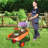 Wheelbarrow Cart 2 Wheels Garden Dump Cart 397 lbs Yard Utility Cart