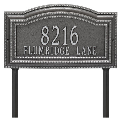 Signature Series 2-Line Lawn Address Sign