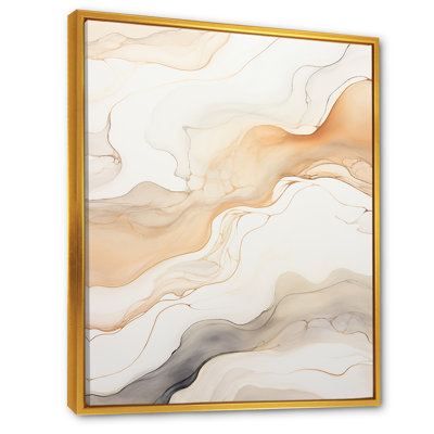 Minimalisme, rivières, élégance résonnante I sur toile