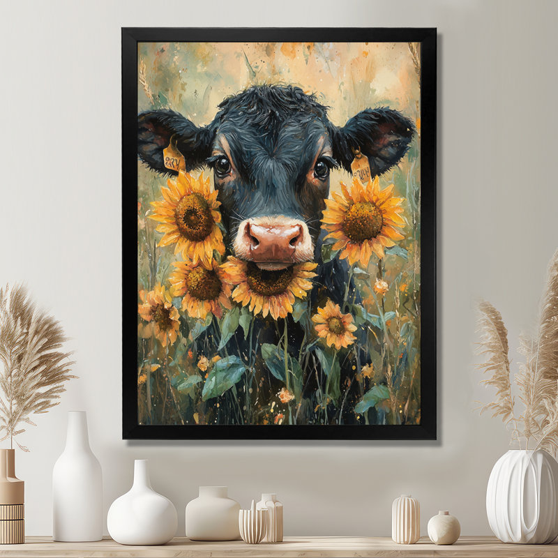 Donzel - Animals Wall Art Prints, Black, 20" H x 12" W, Single Picture Framed Print