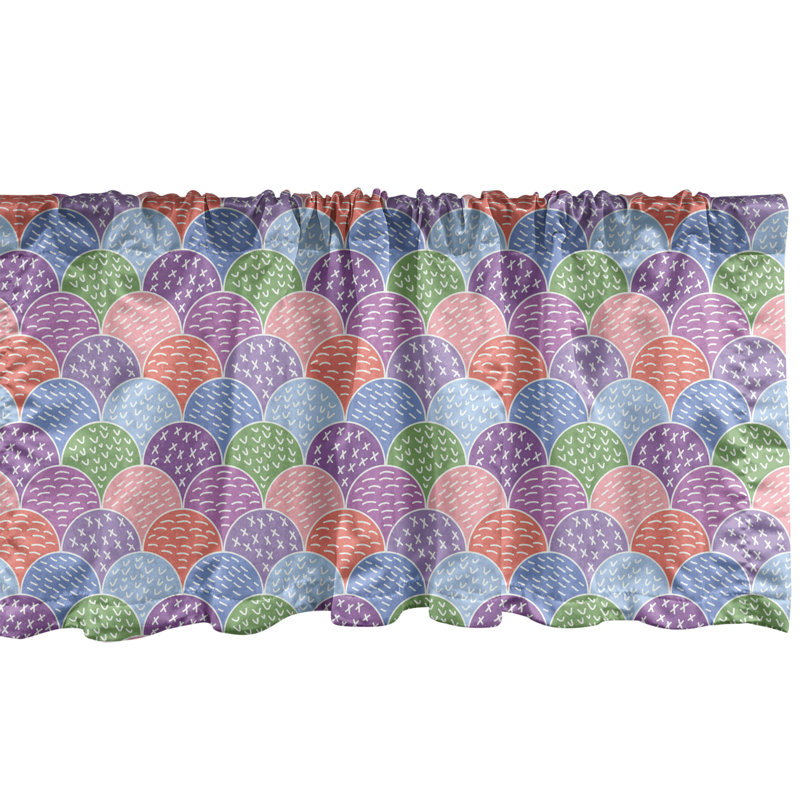 Multicolore cantonnière Ambesonne, L 54 po x L 12 po