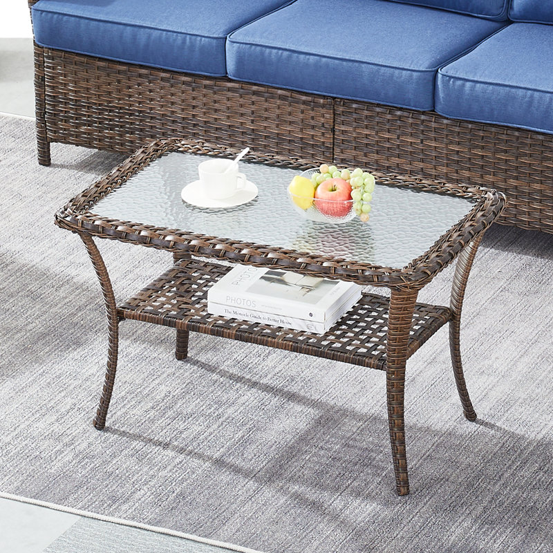 Table basse d'extérieur Arbor, Brun, H 20 po x L 34 po x l 20 po
