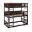 Triple Wood Bunk Bed, With Ladders, Guardrails Detachable Bunk Bed-399701411