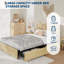 Lit plateforme en rotin avec tête de lit Boho