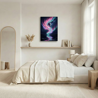 Cosmic Phoenix Canvas Wall Art Oil Painting Print Set Of 1