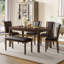 Ensemble de table de salle à manger 6 pièces avec banc et chaises Exquis, parfait pour les réunions de famille et les expériences culinaires modernes-341584710
