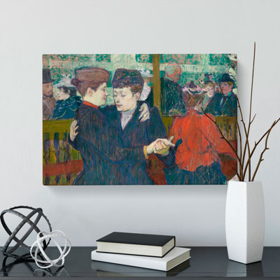 At The Cabaret by Charles Conder - Wrapped Canvas